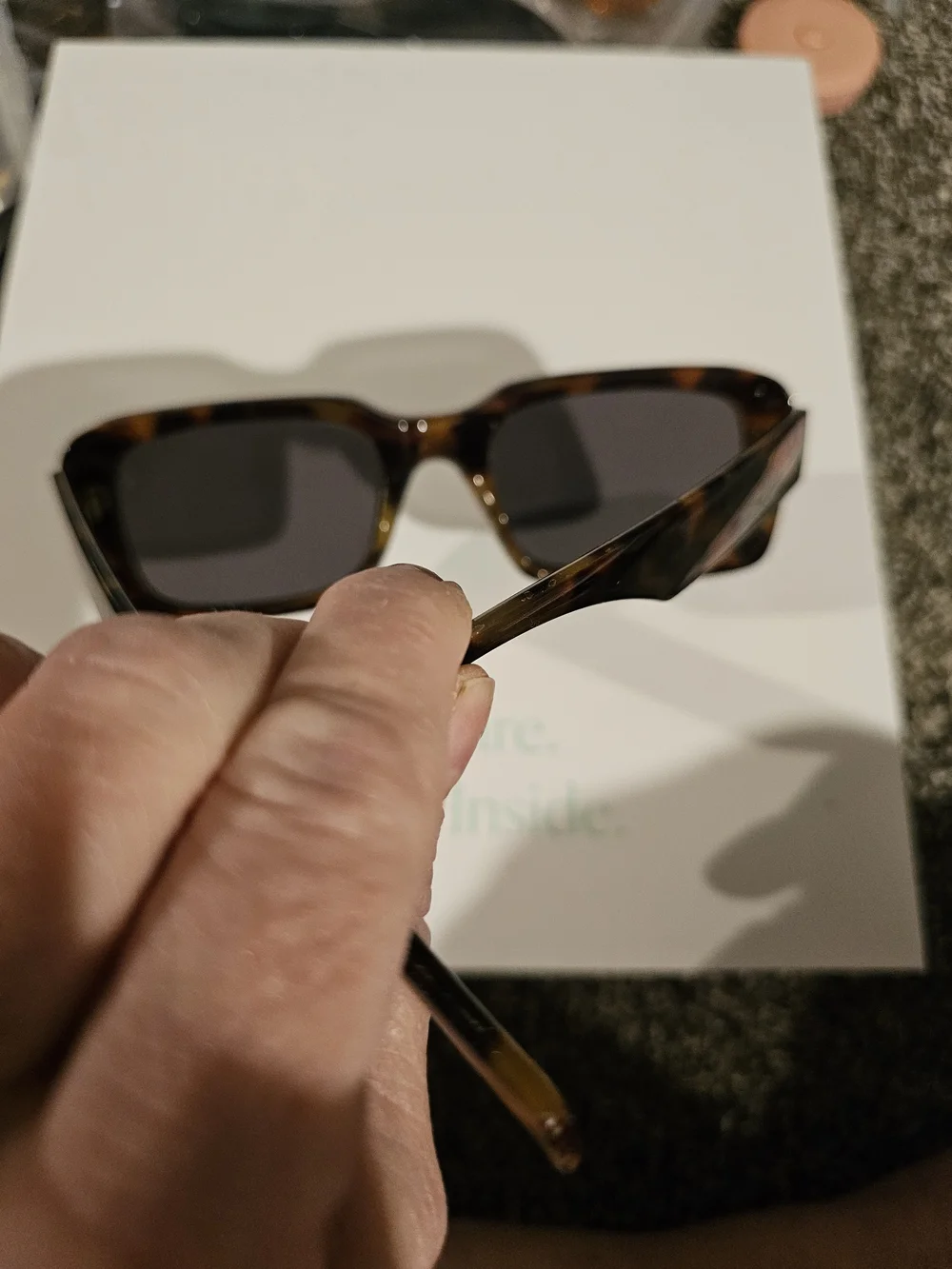 Women’s Rectangular Tortoiseshell Sunglasses - Brown